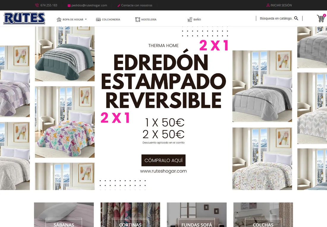 Portada de la web de RutesHogar