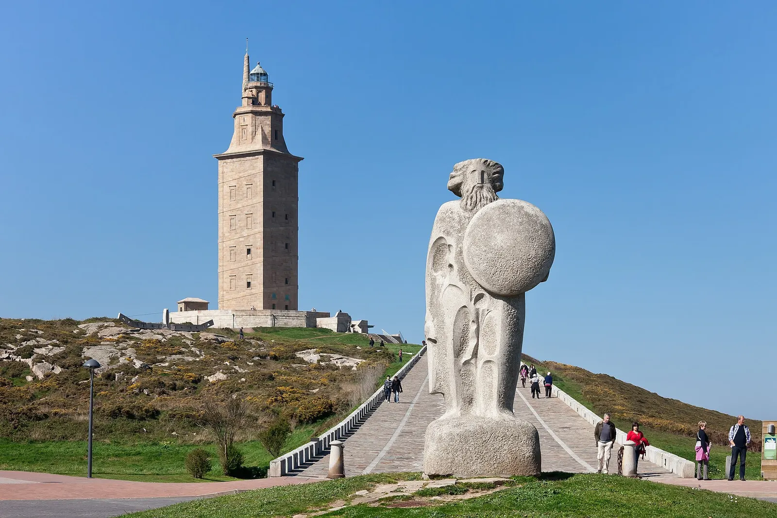 Torre de Hércules, A Coruña. Fotografía del entorno geográfico.