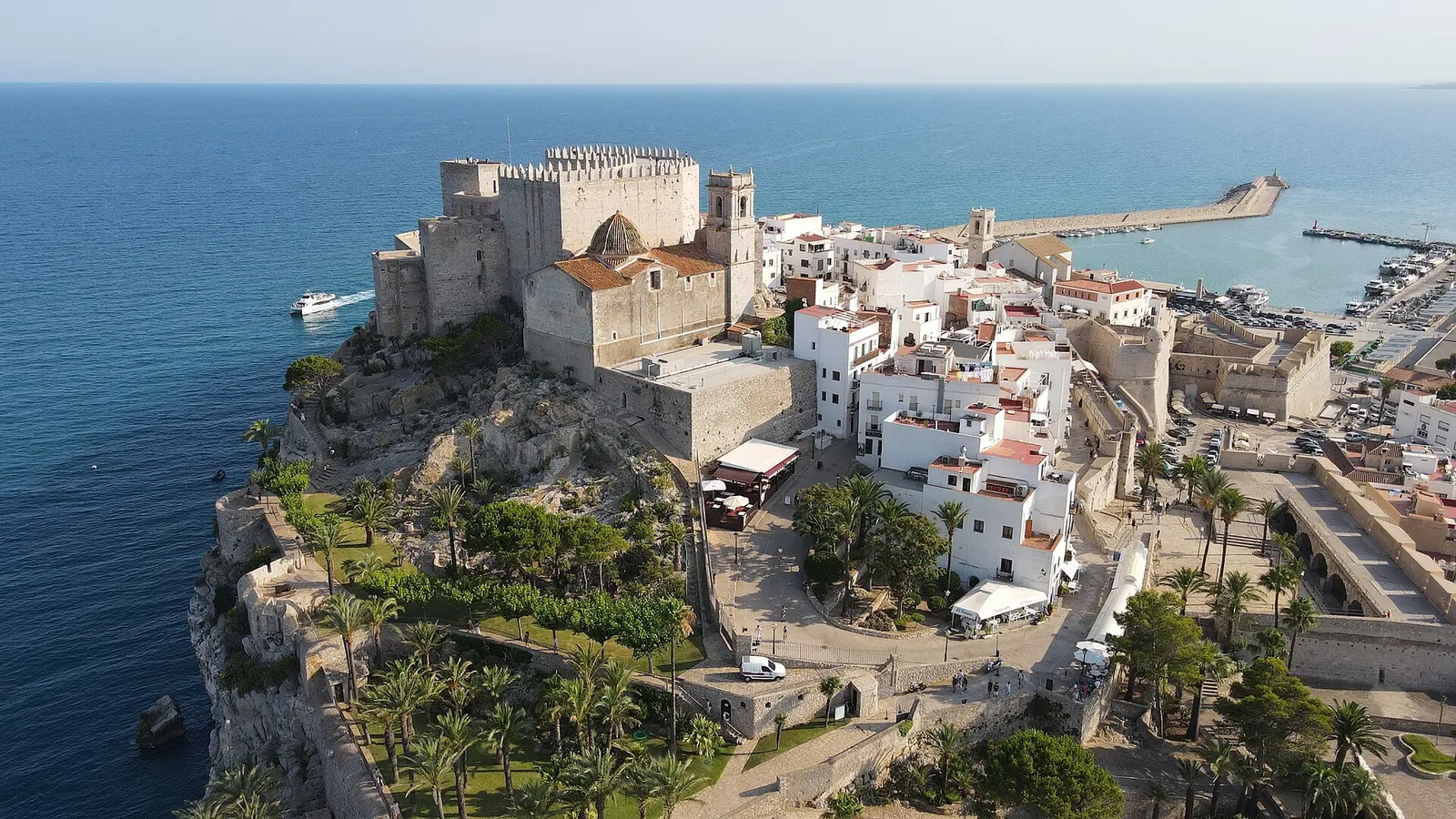 Peñíscola y su castillo, Castellón. Fotografía del entorno geográfico.