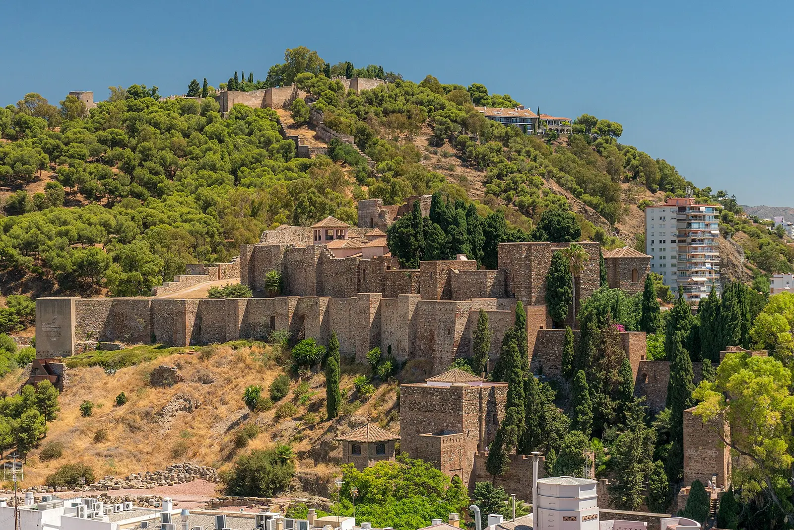 Alcazaba de Málaga, Málaga. Fotografía del entorno geográfico.