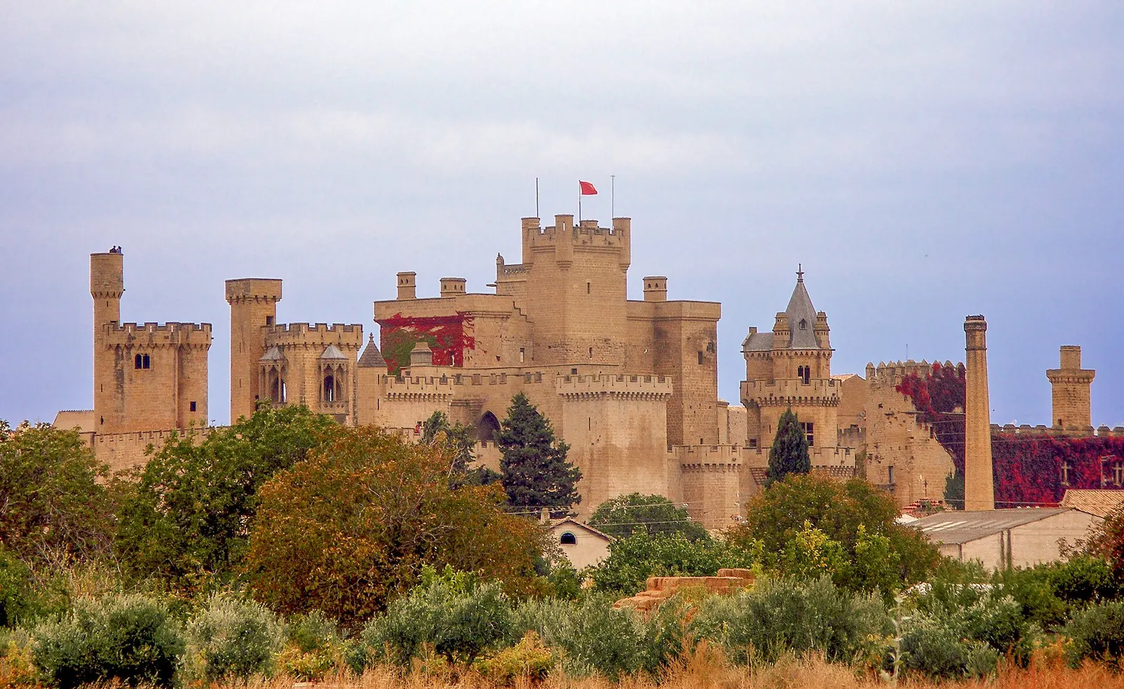 Palacio Real de Olite, Navarra. Fotografía del entorno geográfico.