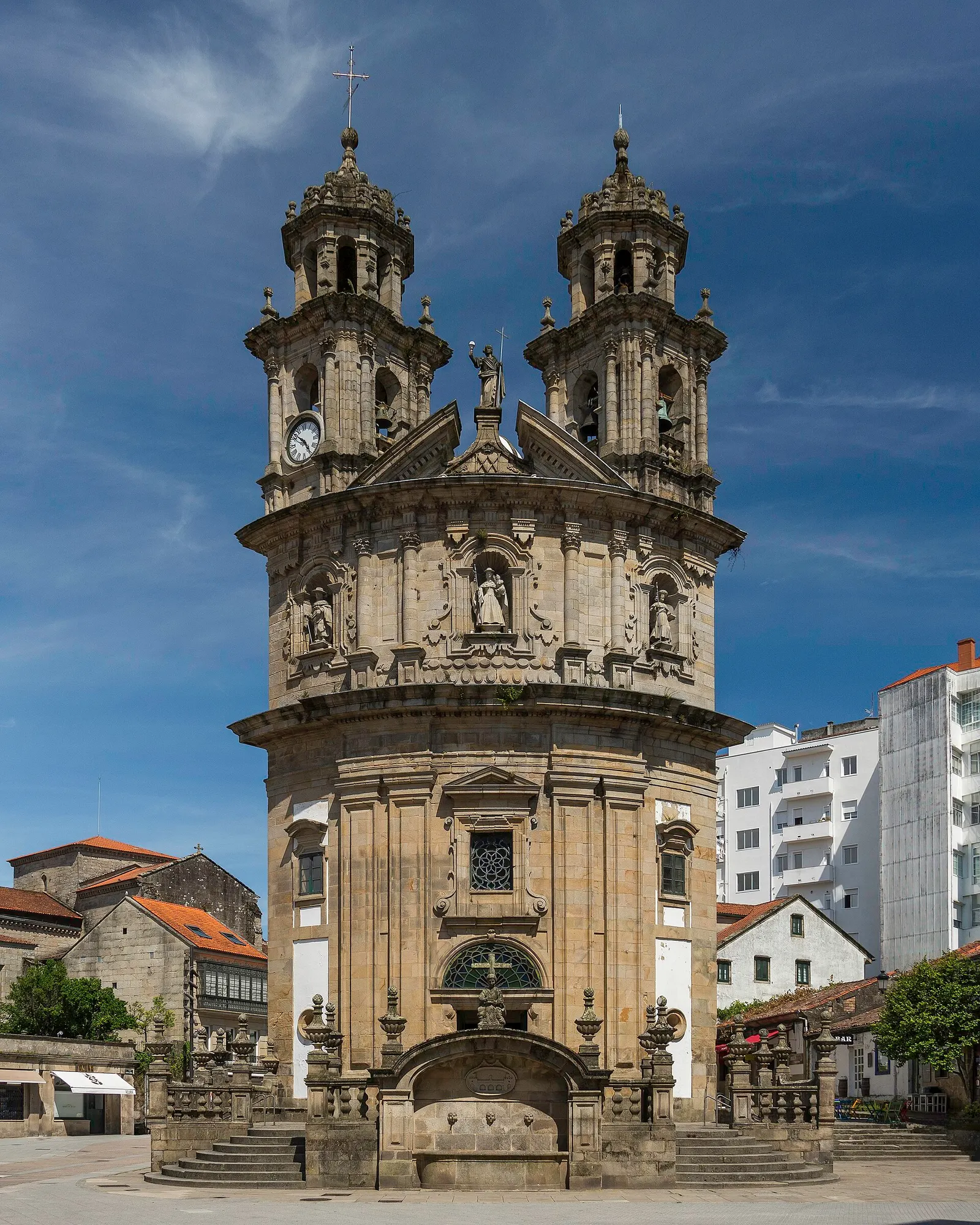 Santuario de la Virgen Peregrina, Pontevedra. Fotografía del entorno geográfico.