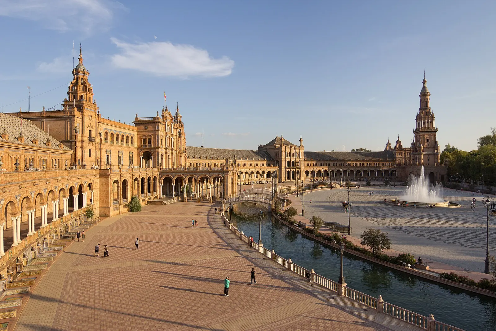 Plaza de España de Sevilla, Sevilla. Fotografía del entorno geográfico.